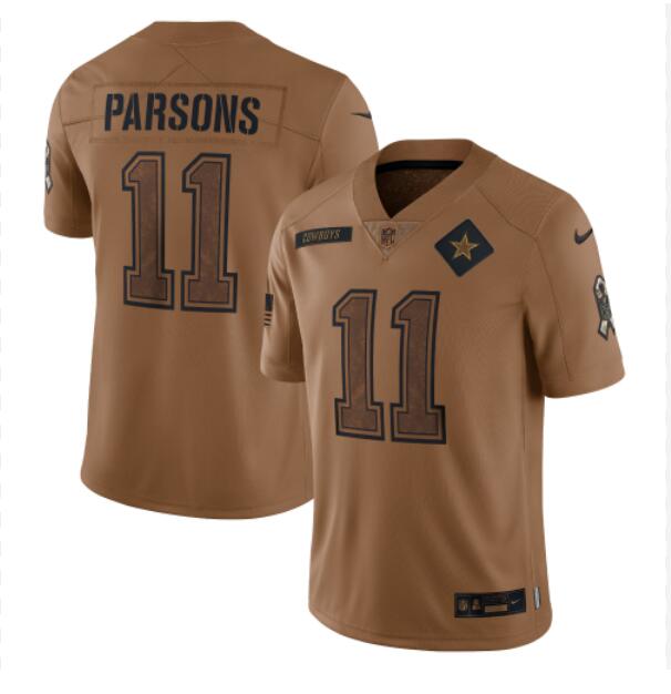 Men Nike #11 Parsons Brown Dallas Cowboys 2023 Salute To Service Retired Player Limited Jersey->indianapolis colts->NFL Jersey